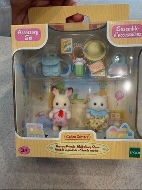 Calico Critters Nursery Friends Walk along duo New in Box